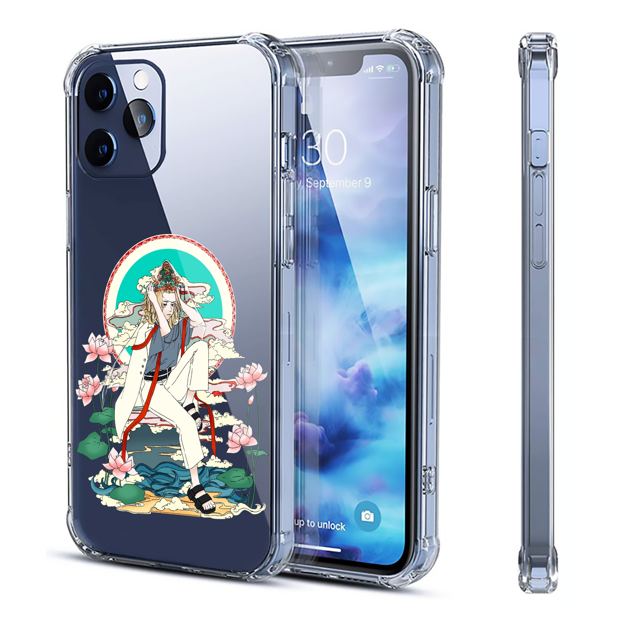 （画像用） 東京リベンジャーズ Tokyo Revengers 【iPhone 12シリーズ対応】透明スマホケース（クリアソフトケース）